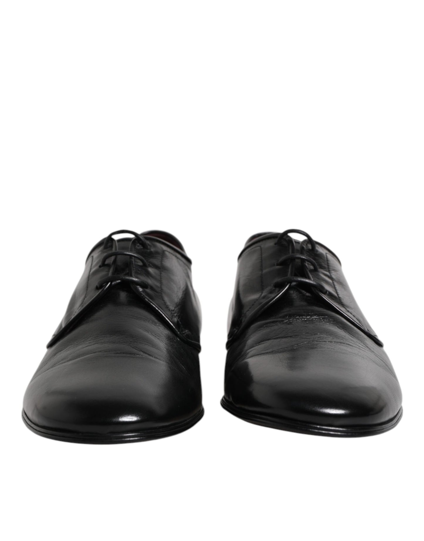 Dolce & Gabbana Black Leather Lace Up Derby Dress Formal Shoes Dolce & Gabbana