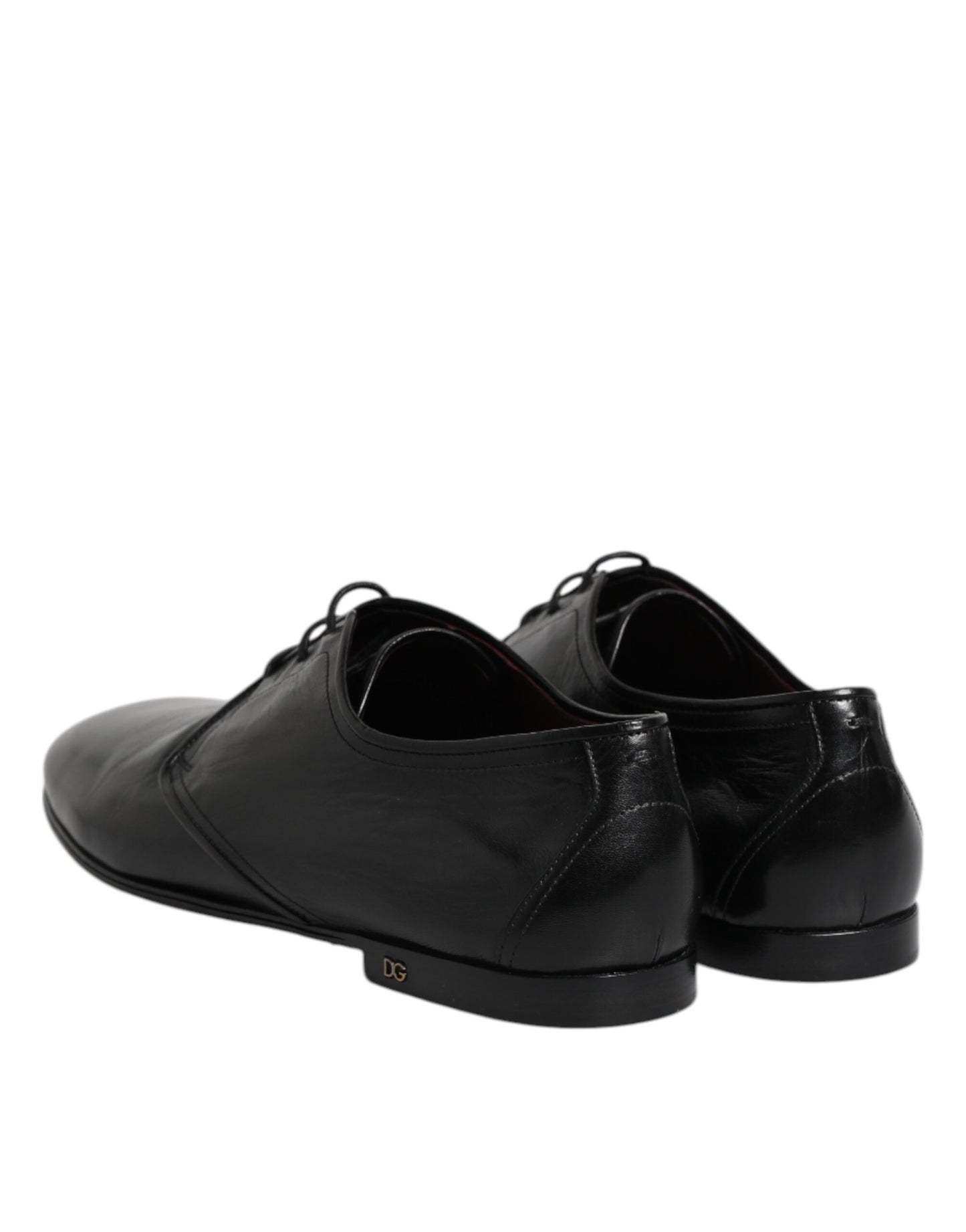 Dolce & Gabbana Black Leather Lace Up Derby Dress Formal Shoes Dolce & Gabbana