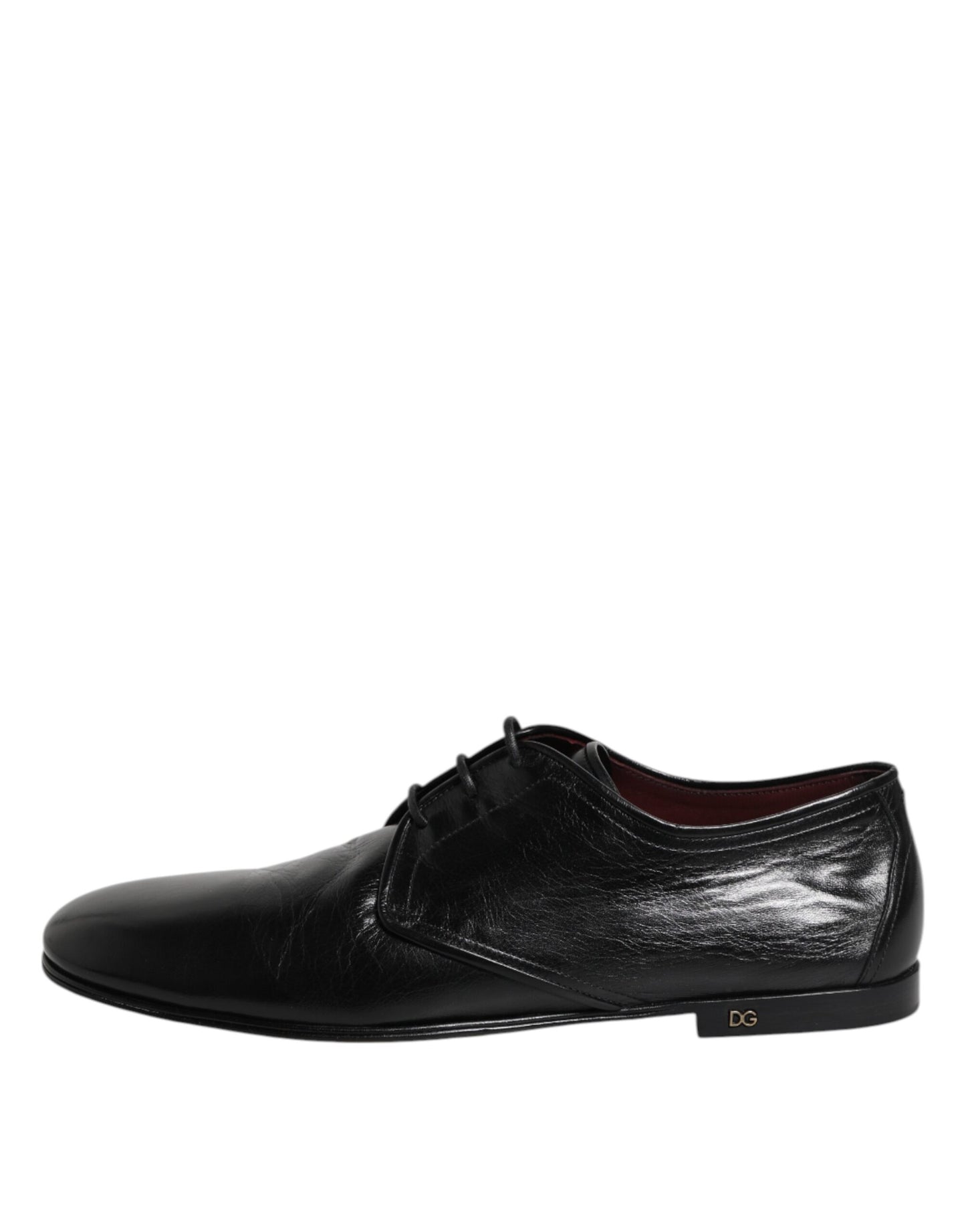 Dolce & Gabbana Black Leather Lace Up Derby Dress Formal Shoes Dolce & Gabbana