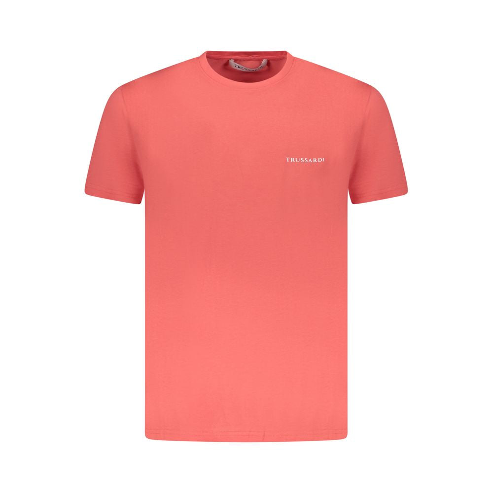 Trussardi Pink Cotton Men T-Shirt Trussardi