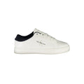 Calvin Klein Bianco men's polyurethane sneaker with white design and casual style, featuring lace-up closure and minimal branding.