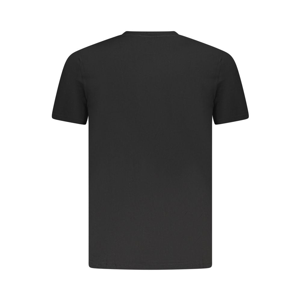 Cavalli Class Black Cotton Men T-Shirt Cavalli Class