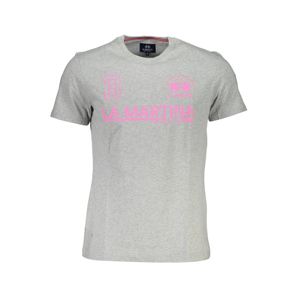 La Martina Brown Cotton Men T-Shirt La Martina