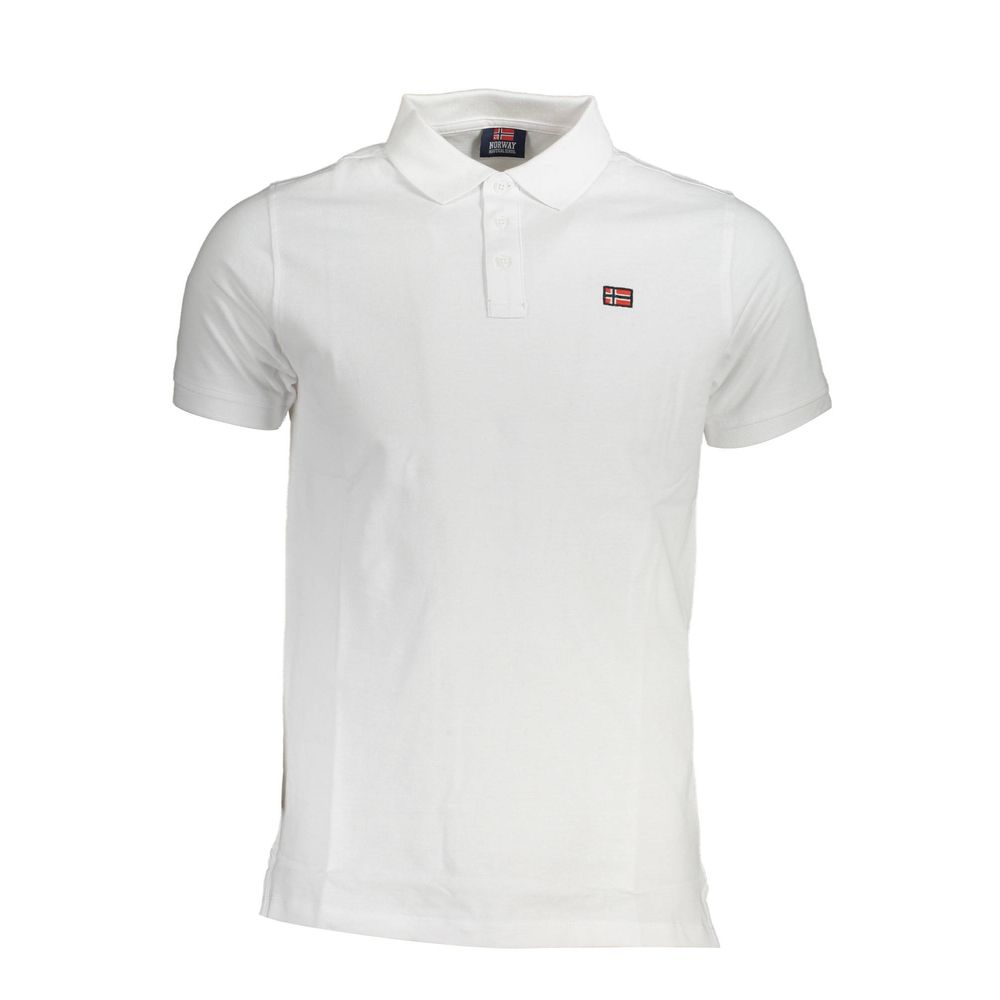 Norway 1963 White Cotton Men Polo Shirt Norway 1963