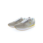 Beige polyester men's sneaker by U.S. POLO ASSN. with white sole and lace-up design.
