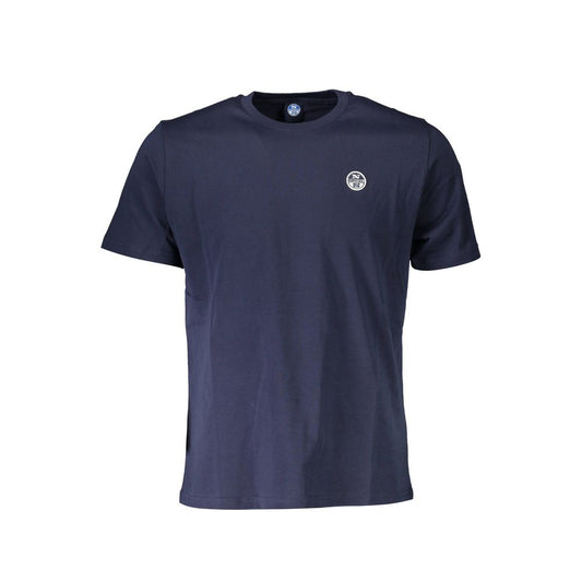 North Sails Blue Cotton Mens T-Shirt North Sails