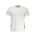Napapijri Bianco cotton men's T-shirt with a classic fit and crew neckline, featuring the brand's logo on the chest.