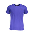 Blue cotton men's T-shirt from Norway 1963 with a classic fit and simple design, featuring a subtle logo on the front.