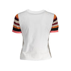 Desigual Bianco cotton women's T-shirt with a relaxed fit and short sleeves, featuring a simple, clean design.