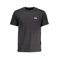 Vans Nero cotton men's T-shirt with short sleeves and crew neckline, featuring a simple, classic design.