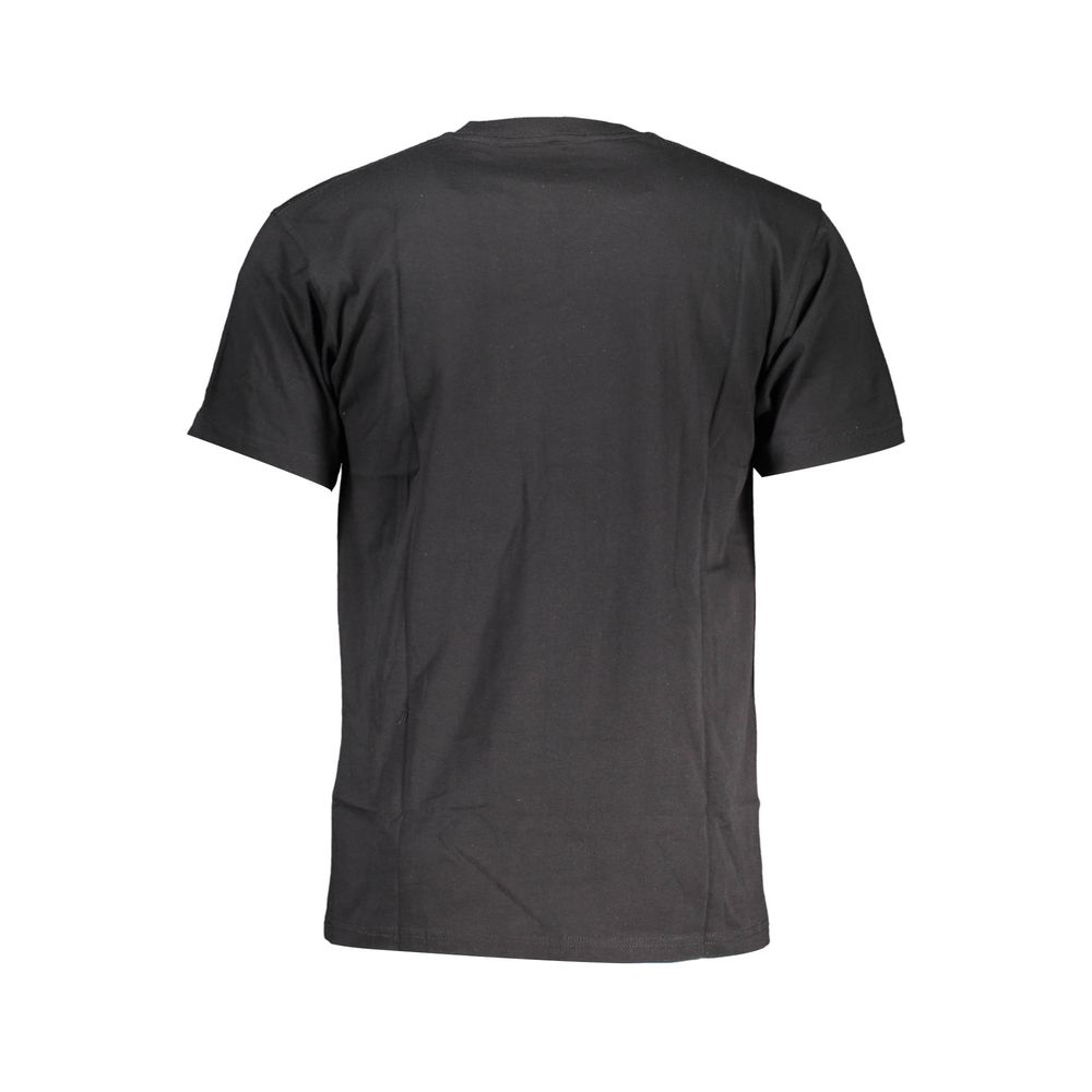 Black Vans cotton men's T-shirt with classic crew neck and Vans logo detail on front.