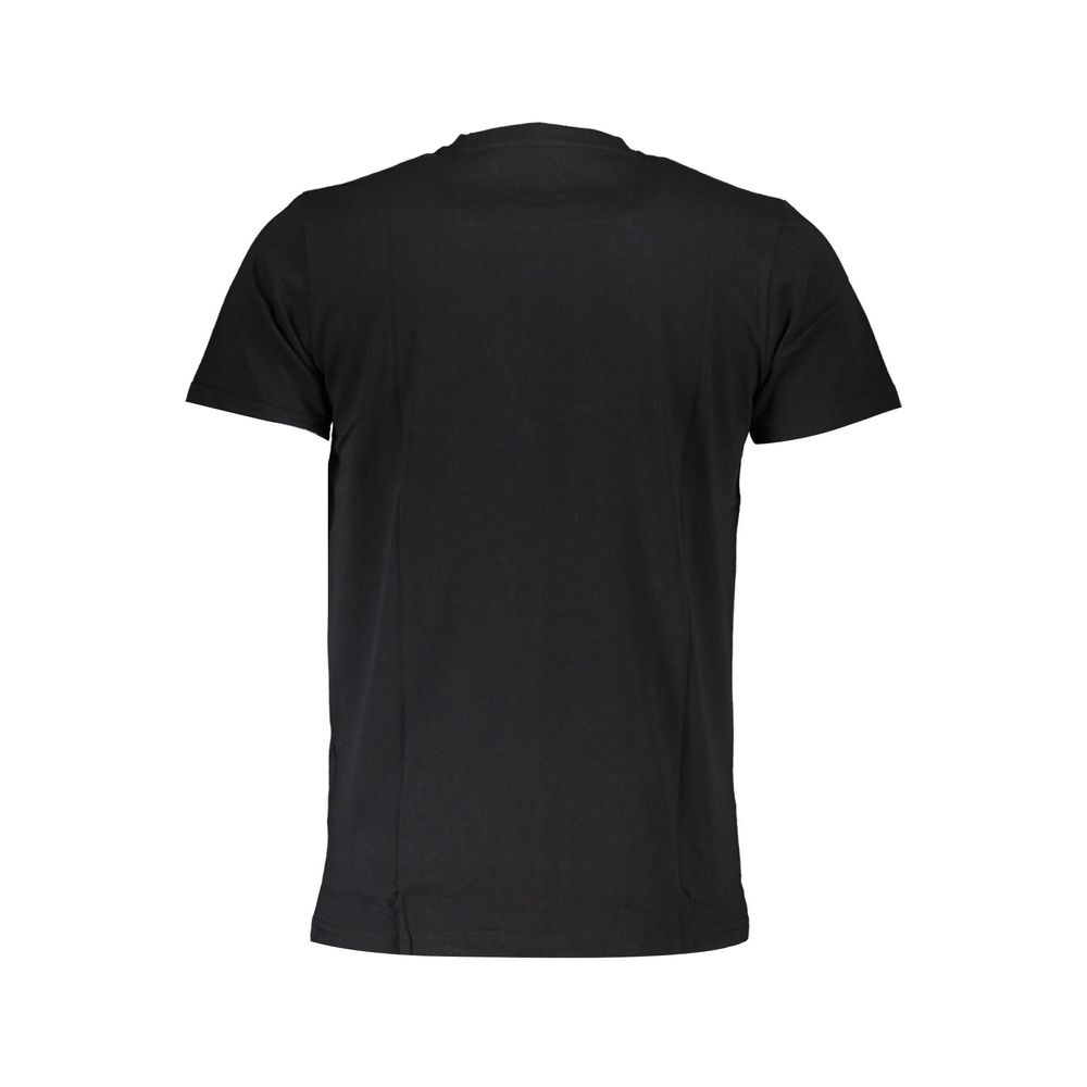 Cavalli Class Black Cotton Men T-Shirt Cavalli Class