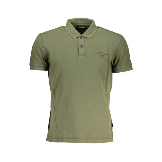 Napapijri Verde Cotton Men Polo Napapijri