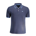 La Martina Blue Cotton Men Polo Shirt La Martina