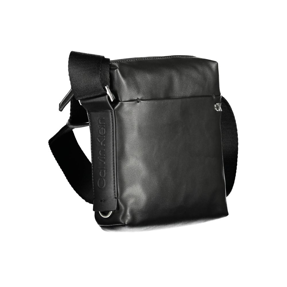 Calvin Klein Black Polyester Men Shoulder Bag Calvin Klein