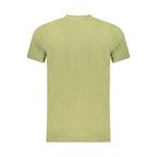 Cavalli Class Verde cotton men's T-shirt with round neckline and short sleeves, showcasing a casual, comfortable fit.