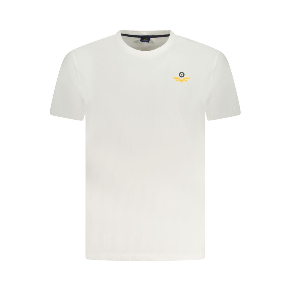 White cotton men's T-shirt by Armata Di Mare featuring a classic fit and subtle branding on the chest.