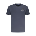 Blue cotton men's T-shirt from Armata Di Mare featuring a classic fit and subtle branding.