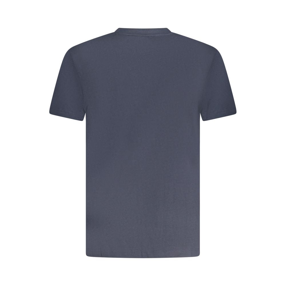 Blue cotton men's T-shirt from Armata Di Mare featuring a classic fit and crew neckline.
