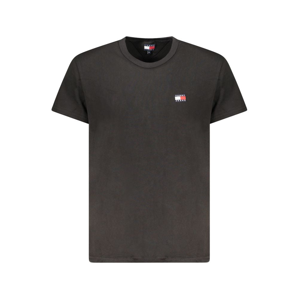 Tommy Hilfiger Black Cotton Men T-Shirt Tommy Hilfiger
