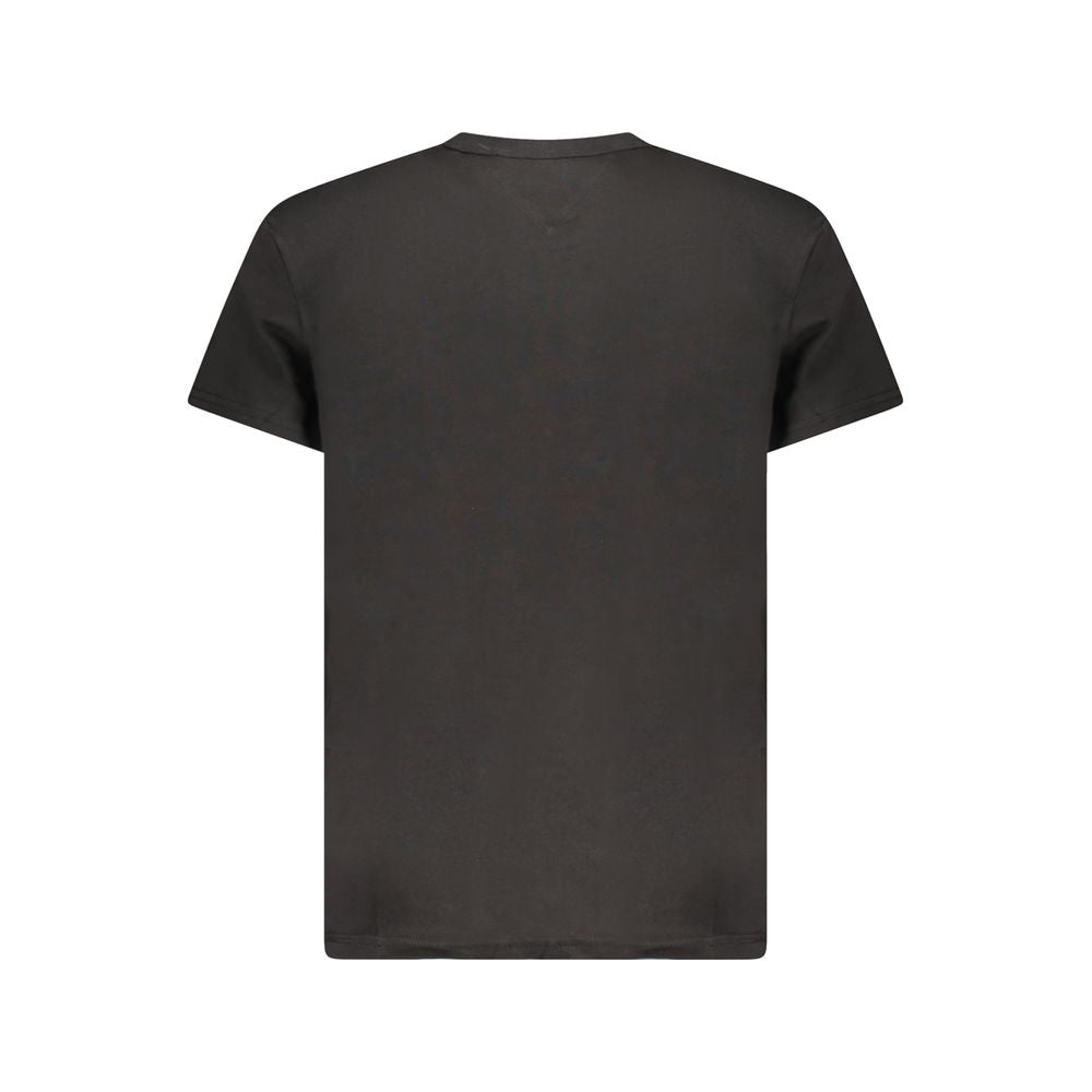 Tommy Hilfiger Black Cotton Men T-Shirt Tommy Hilfiger