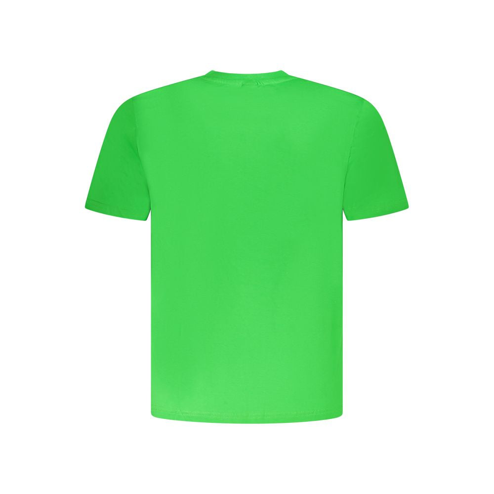 North Sails Verde Cotton Men's T-Shirt showing a green fabric with a crew neckline and North Sails logo on the chest.