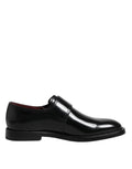 Dolce & Gabbana Black Leather Monk Strap Derby Formal Shoes - Eljoys Fashion 