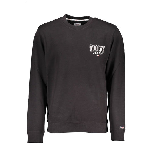 Tommy Hilfiger Black Cotton Sweater Tommy Hilfiger