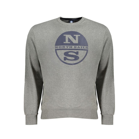 North Sails Brown Cotton Men Sweater North Sails