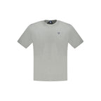 North Sails Grigio cotton men's T-shirt displayed flat, showcasing its casual fit and classic crew neck design.