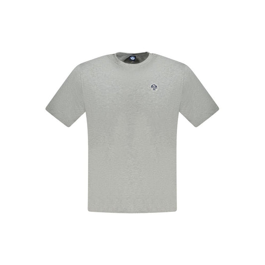 North Sails Brown Cotton Men T-Shirt North Sails