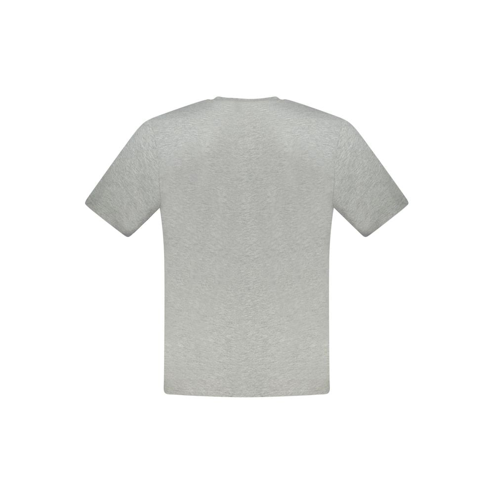 North Sails Grigio cotton men's T-shirt displayed flat, showcasing casual style and soft fabric in a neutral gray color.