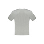 North Sails Grigio cotton men's T-shirt displayed flat, showcasing casual style and soft fabric in a neutral gray color.