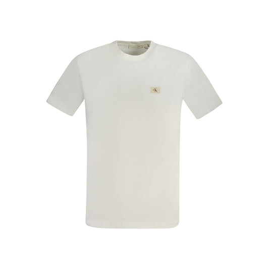 Calvin Klein White Cotton Men T-Shirt Calvin Klein