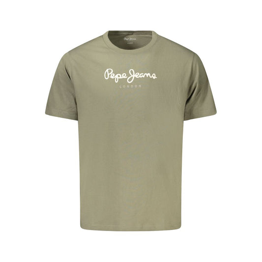 Pepe Jeans Green Cotton Men T-Shirt Pepe Jeans