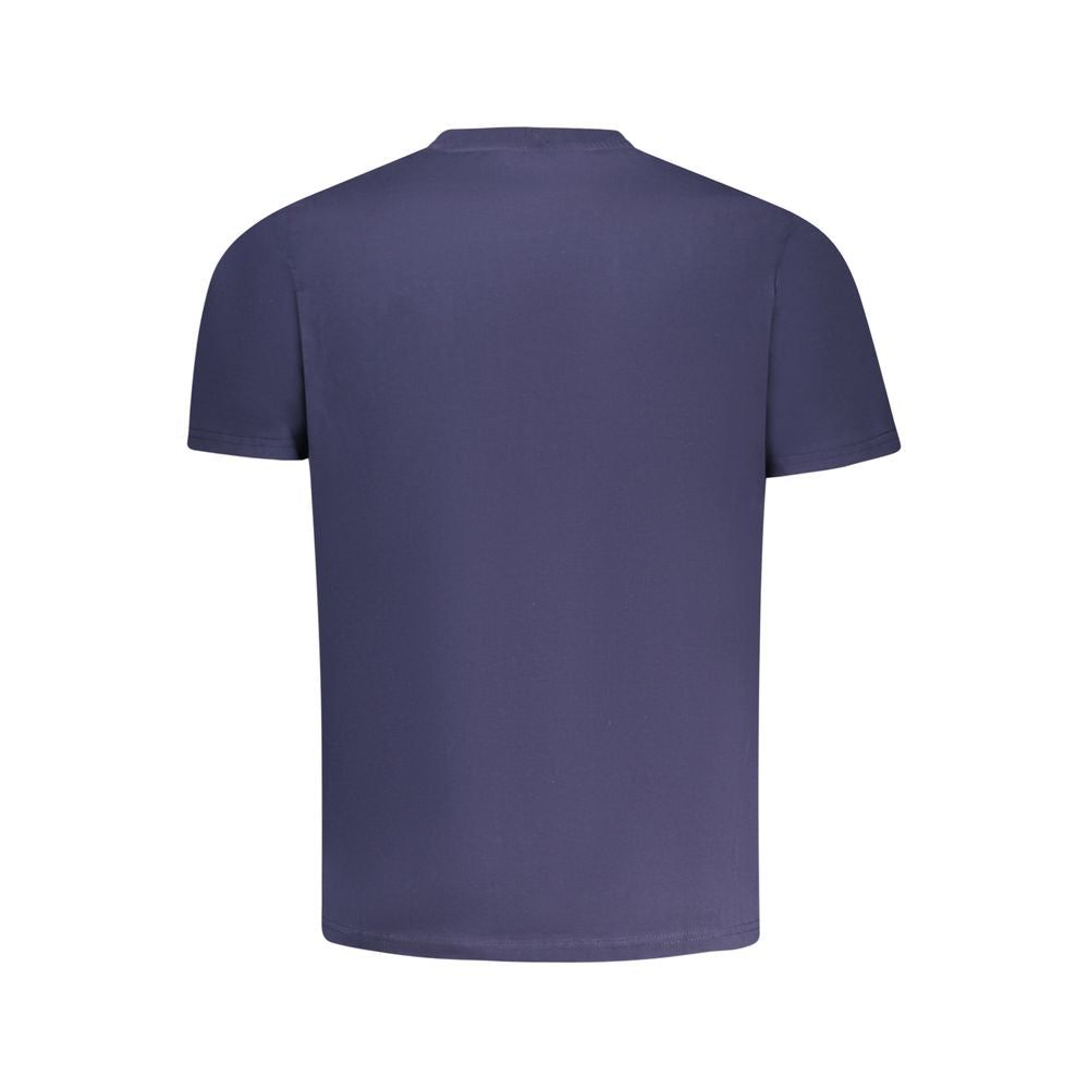 Blue cotton men's T-shirt by North Sails with a classic crew neck and minimalist design.