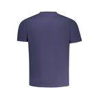 Blue cotton men's T-shirt by North Sails with a classic crew neck and minimalist design.