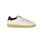 Blauer Bianco Poliuretano men's sneaker featuring white synthetic material and casual athletic design.