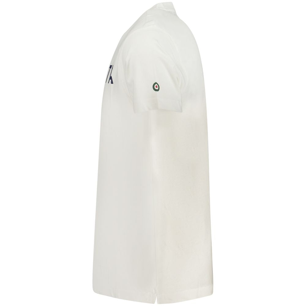 Armata Di Mare Bianco cotton men's T-shirt with a classic crew neck and short sleeves, white in color.