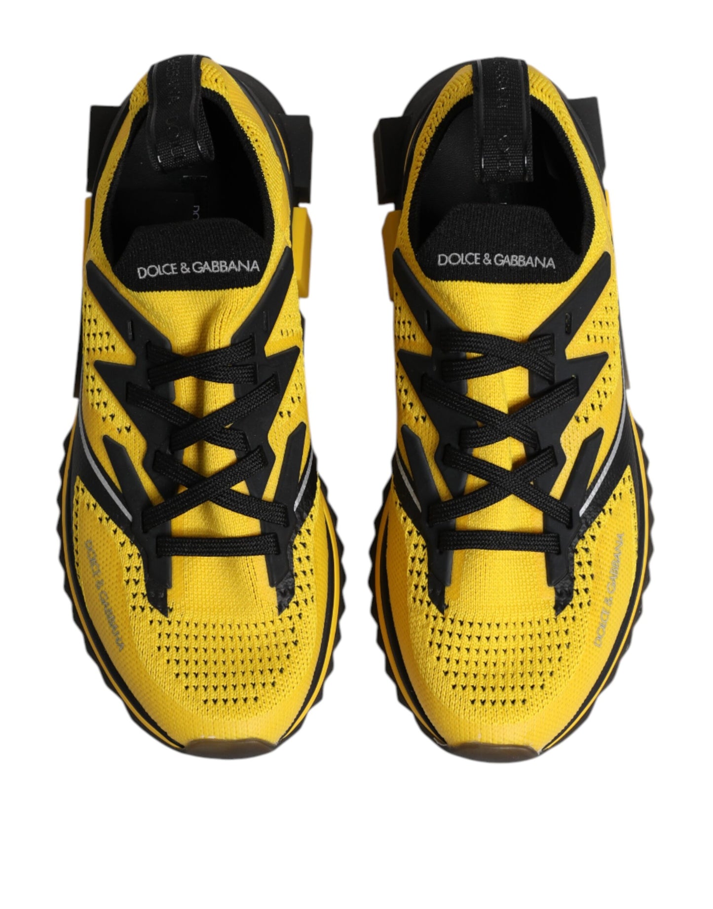 Dolce & Gabbana Yellow SORRENTO Sport Stretch Sneakers Shoes Dolce & Gabbana