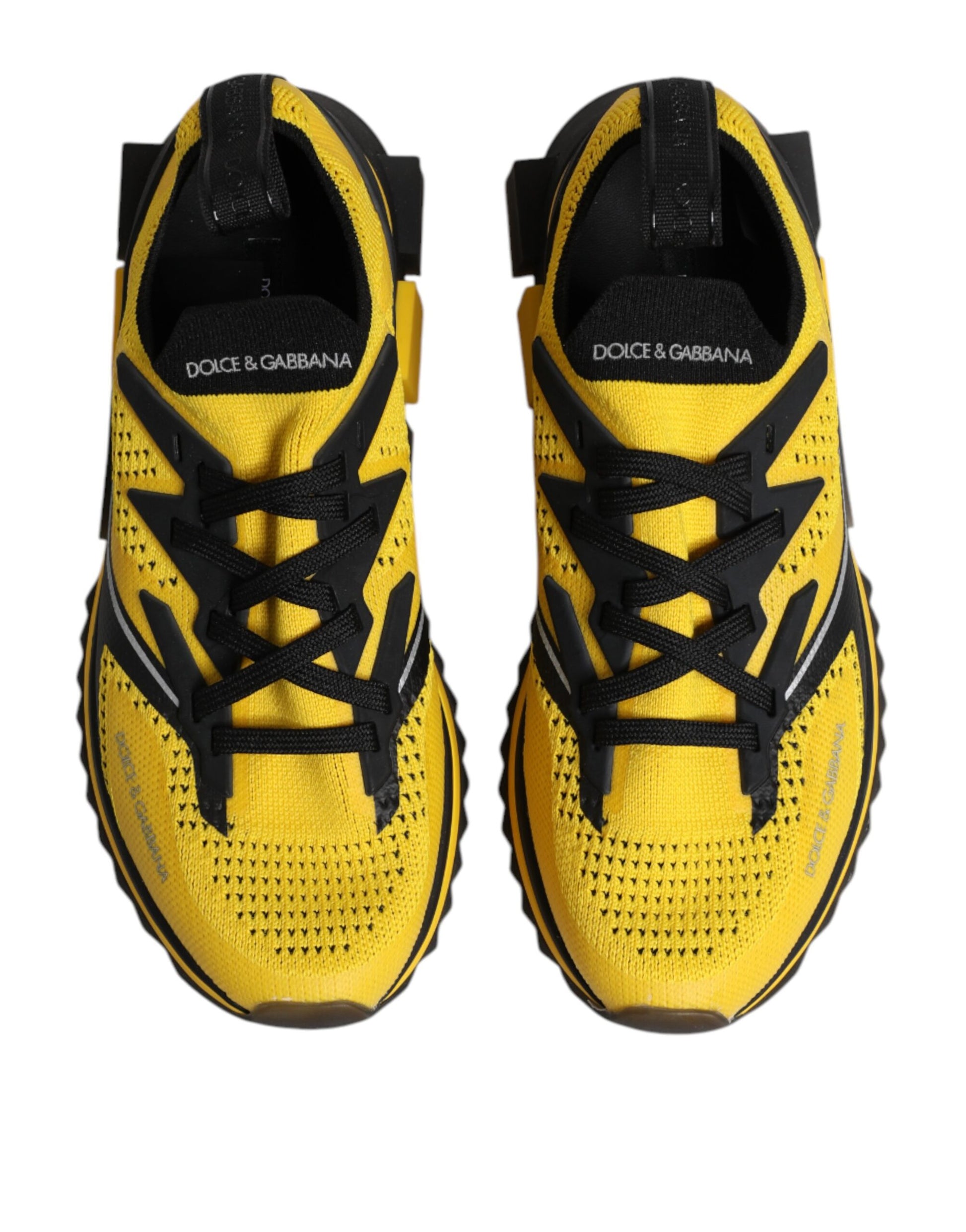 Dolce & Gabbana Yellow SORRENTO Sport Stretch Sneakers Shoes Dolce & Gabbana