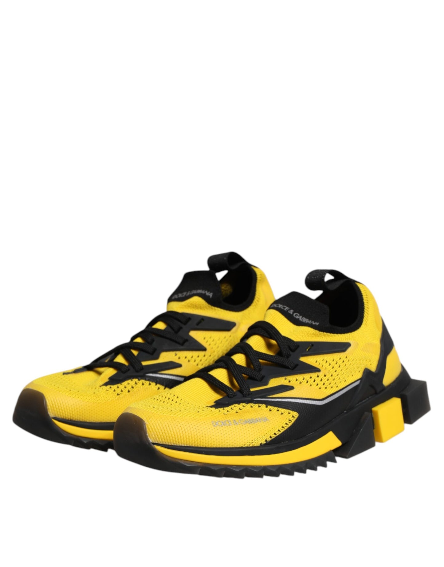 Dolce & Gabbana Yellow SORRENTO Sport Stretch Sneakers Shoes Dolce & Gabbana