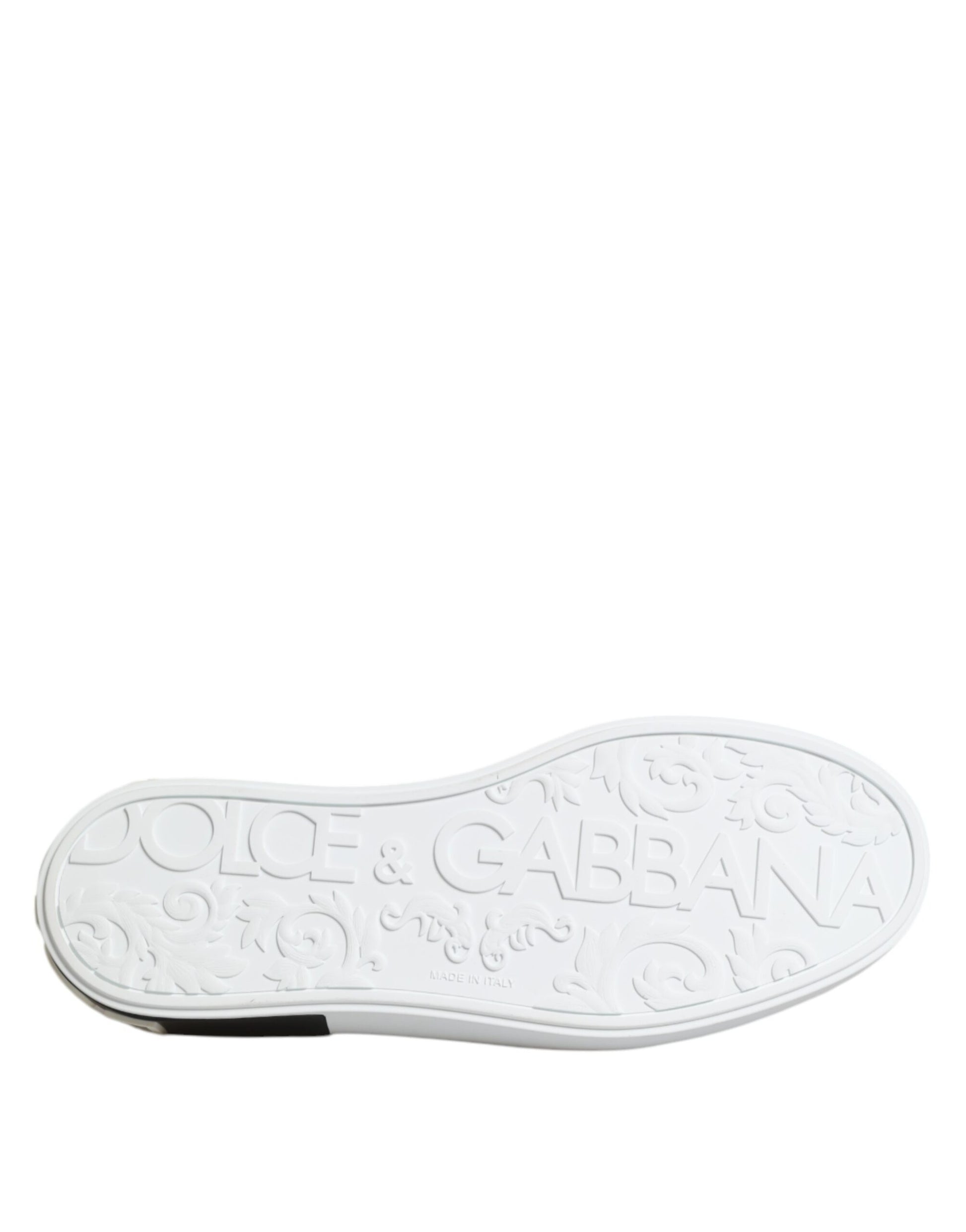 Dolce & Gabbana Red Logo Low Top Slip On Men Sneakers Shoes Dolce & Gabbana