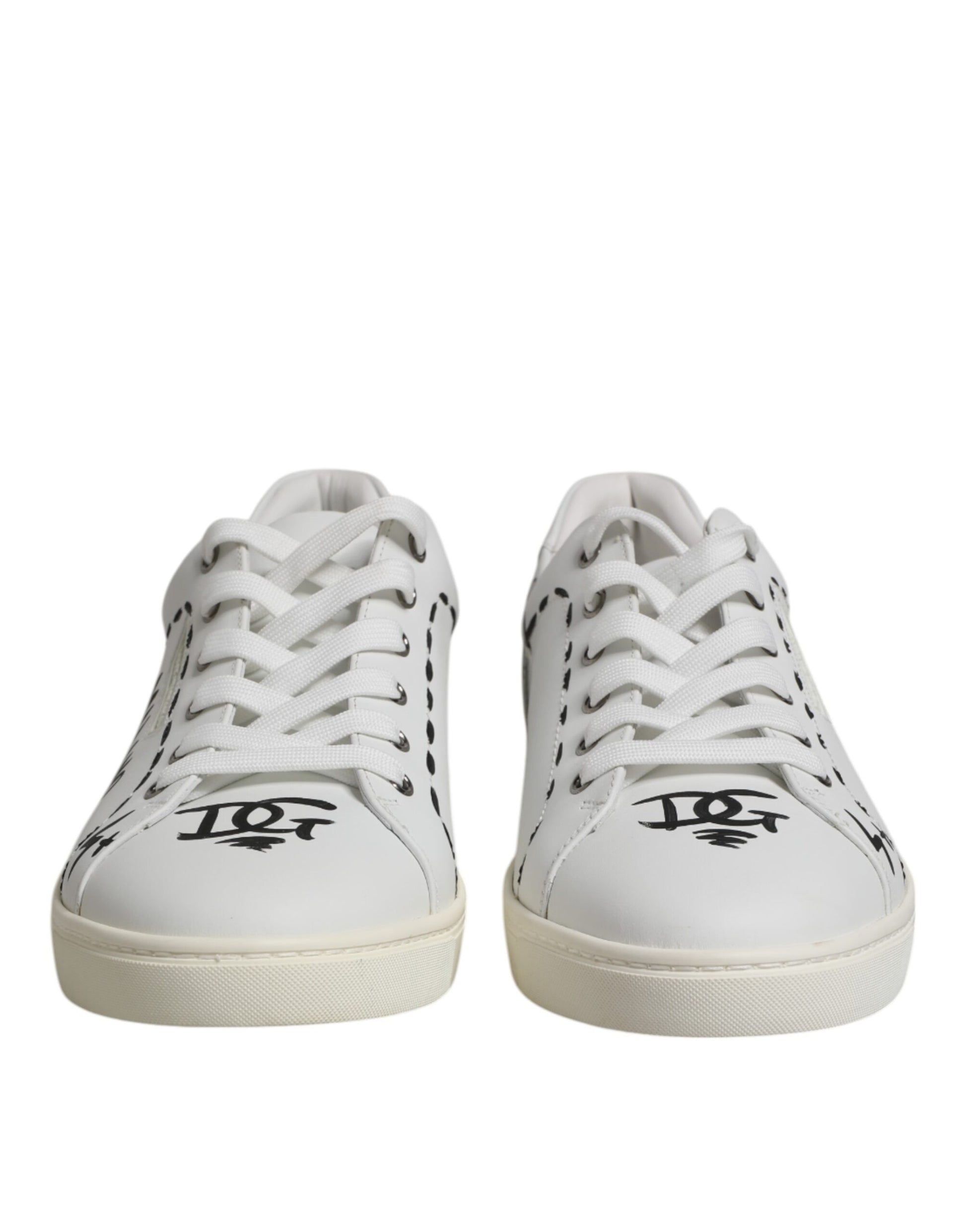 Dolce & Gabbana White London Calf Leather Men Sneakers Shoes Dolce & Gabbana