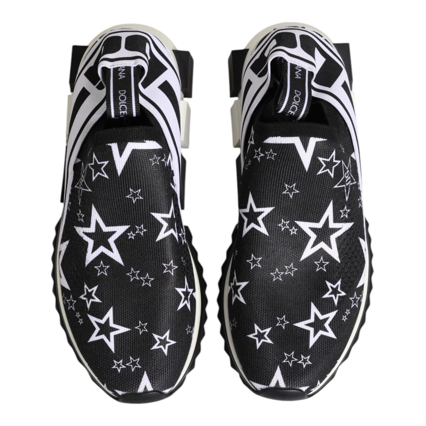 Dolce & Gabbana Black White Sorrento Low Top Sneakers Shoes Dolce & Gabbana