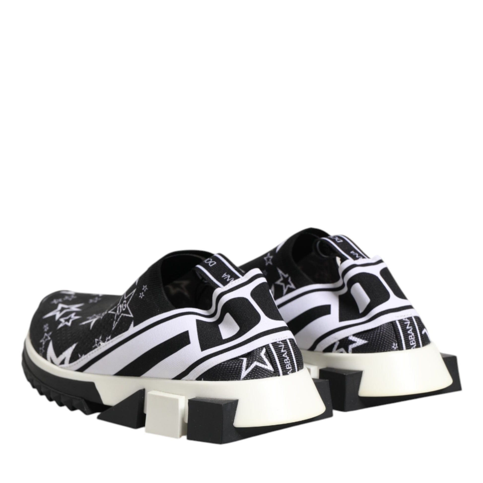 Dolce & Gabbana Black White Sorrento Low Top Sneakers Shoes Dolce & Gabbana