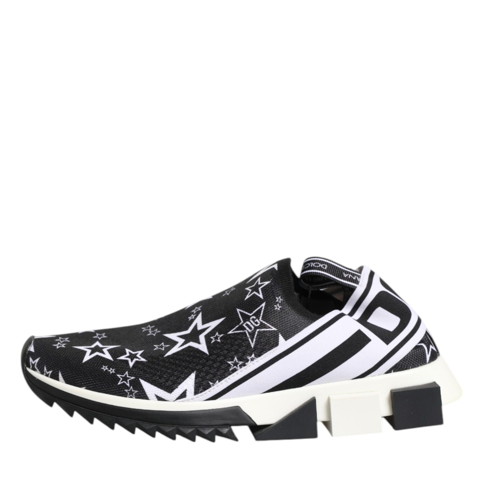 Dolce & Gabbana Black White Sorrento Low Top Sneakers Shoes Dolce & Gabbana