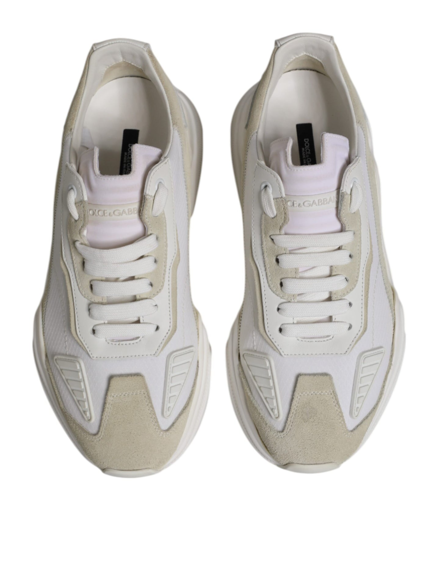 Dolce & Gabbana White Low Top Daymaster Men Sneakers Shoes Dolce & Gabbana