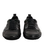 Dolce & Gabbana Black Exotic Leather Low Top Sneakers Shoes