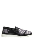 Dolce & Gabbana Black Tropical Slip On Men Sneakers Shoes - Eljoys Fashion 